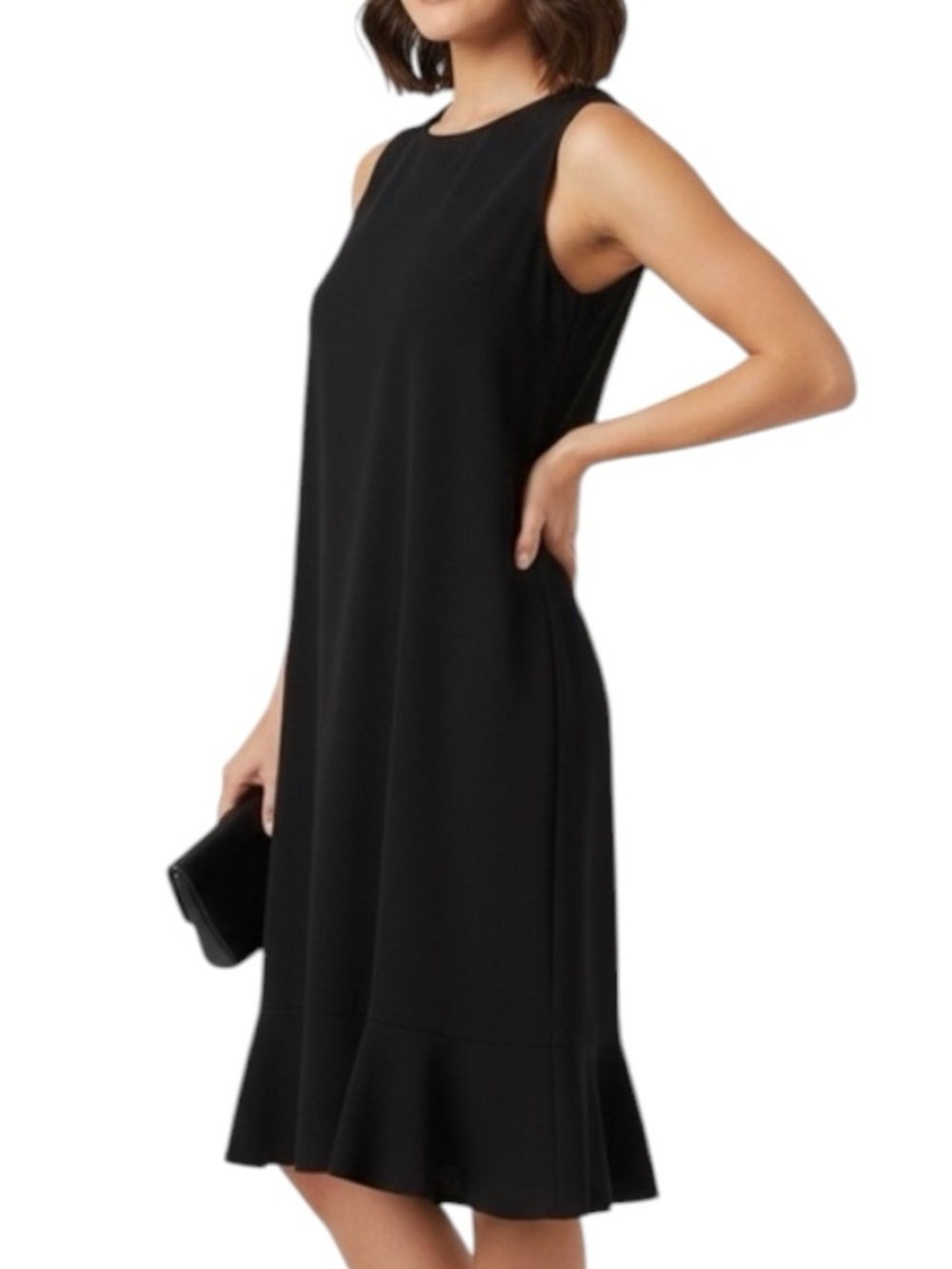 Torrid Little Black Sleeveless Stretch Form Fitting Dress Side Zip Sz XL | NWT